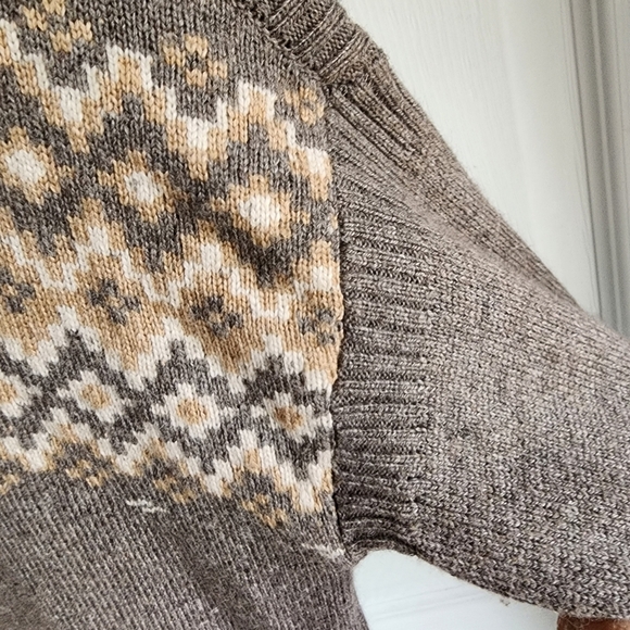 SHERPA ADVENTURE GEAR Merino ALPACA BLEND Crew FAIRISLE NORDIC Sweater M - Picture 8 of 10